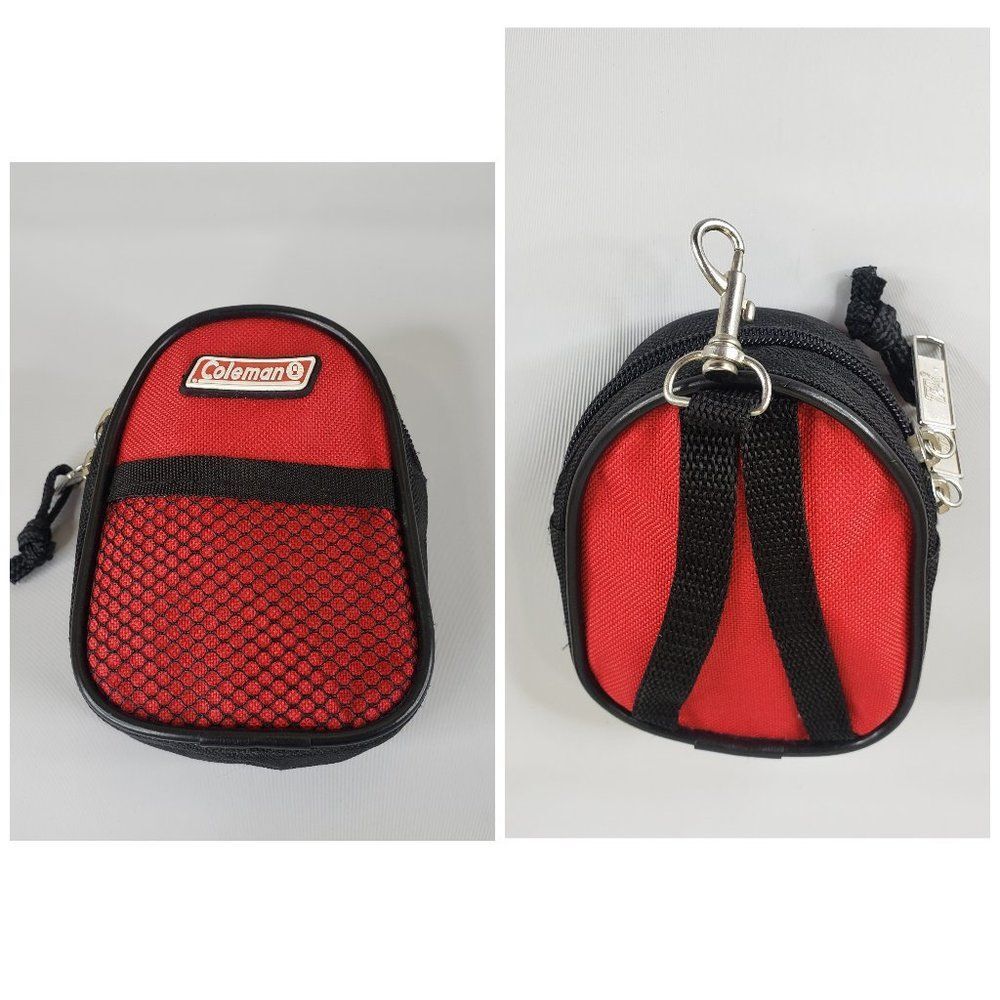 Coleman Red & Black Backpack Keychain
